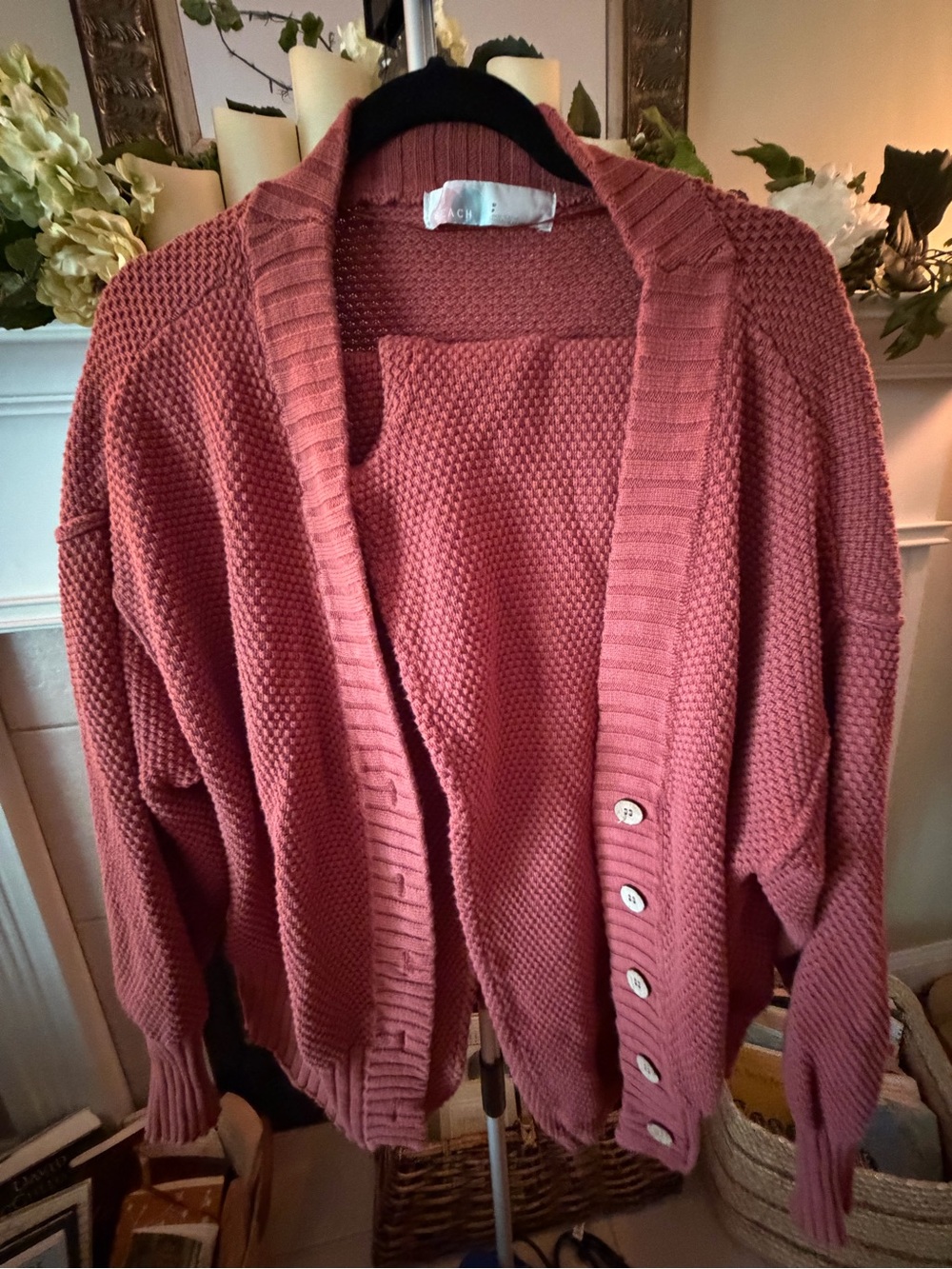 Free People Knit Button-Front Cardigan Sweater and pants